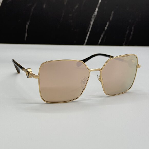 NEW VERSACE VE2227 1410/5A SUNGLASSES MOD 2227 GOLD WOMEN EYEWEAR VE2227 14105A main image 8